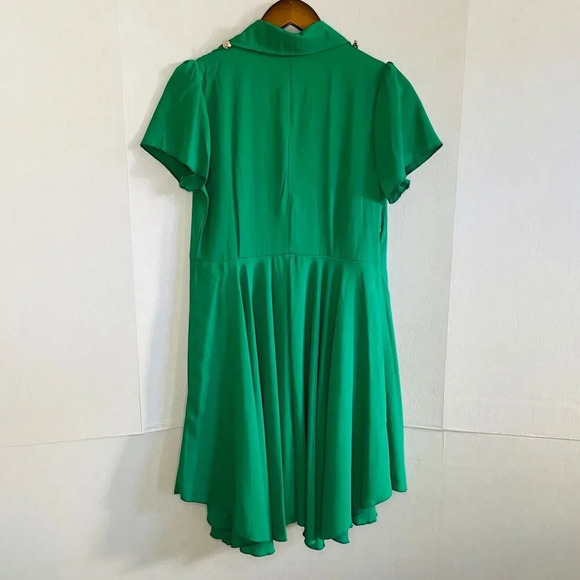 NWT New with Tags Meiefang Size Medium Dress - Green Mini Retro Flare - Picture 5 of 5